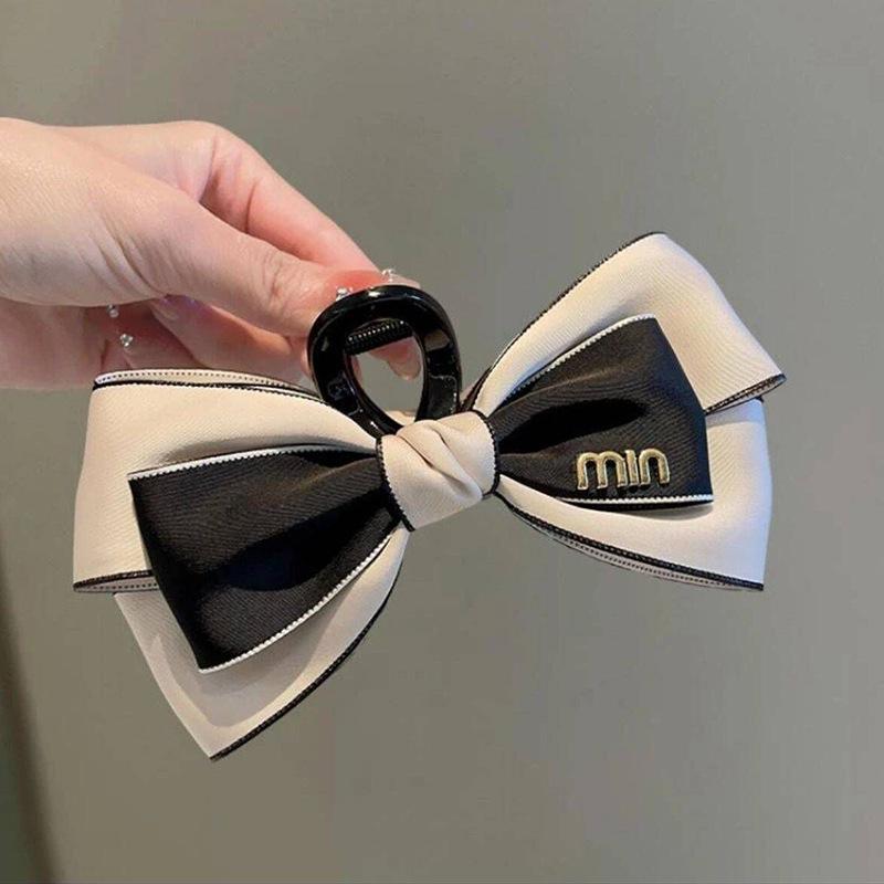 Luxusní seersuckerová mašle do vlasů pro ženy