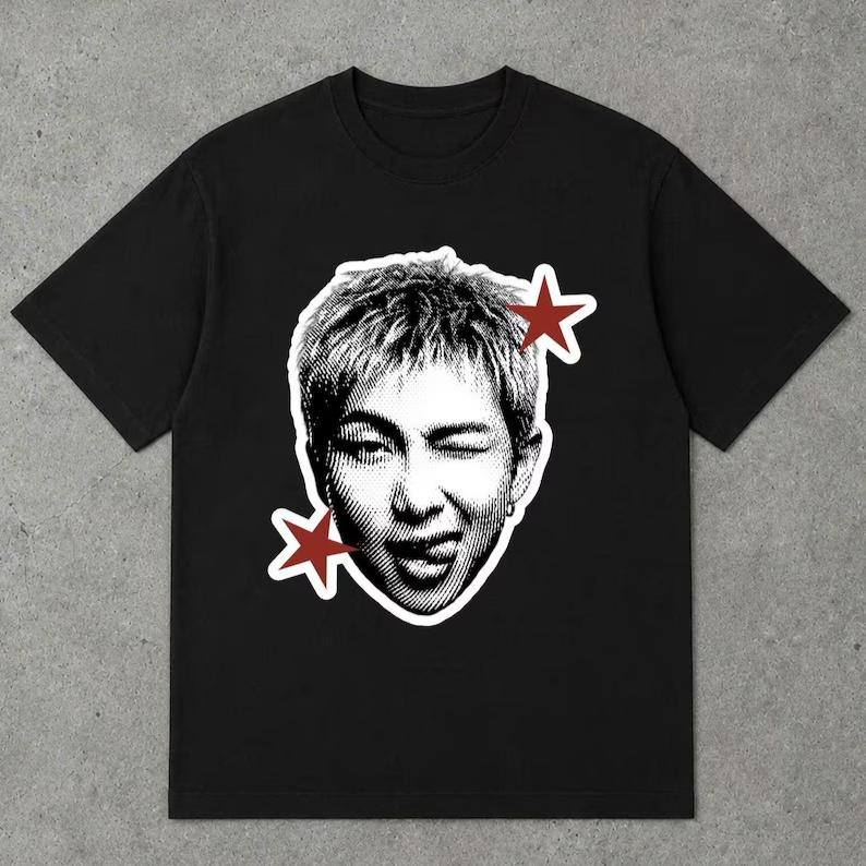 2026 Hot Vintage Kpop Idol Arirang World Tour Bangtan Jungkook V Taehyung Jimin Jin Suga RM J-hope T-shirt Unisex Hip Hop Streetwear Oversized Tshirt