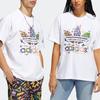 Adidas Originals Trefoil SS22 Cartoon Logo Print Casual Short Sleeve T-Shirt Unisex Tops White HC3076