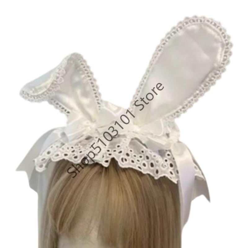

X6HE Elegant White Lace Bend Hair Clip For Women Girls Comfortable Poly Cotton Blend Never Slip Design Perfect For Daily Wear білий