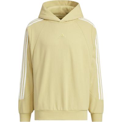 adidas FW24 Serie Calda Logo 3-Strisce Moda Felpa Comoda Unisex Felpe Marrone Sabbia JI6637