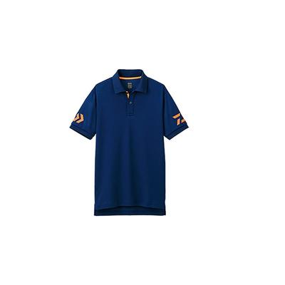 Fishing Shirt Short Sleeve Polo Shirt De 7906 Navy X Cherry Tomato Xl