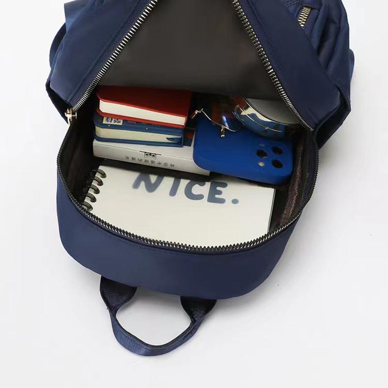 Nylon Travel Backpack Women‘S School Bags For Girls Anti-Theft Compact Shoulder Bag Packs Water-Repellent Rucksack