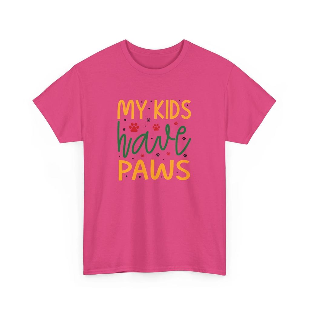 My Kids Have Paws Dog T-shirt Tops Tees Unisex – Funny Puppy Lover Graphic Tee | Dog Shirt