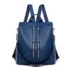 Casual Large Capacity PU Backpacks for Women Internal Compartment Solid Softback Bags Internal Zippered Pocket