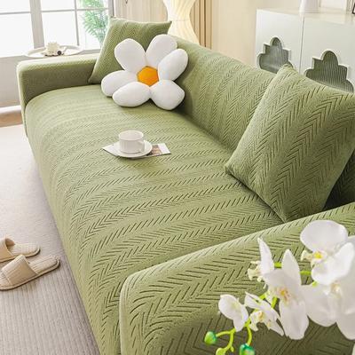 Plus Size Adjustable Elastic Sofa Cover Thick Sofa Seat Cover Jacquard Sofa Covers for Living Room Sofas Non-slip Couch Covers