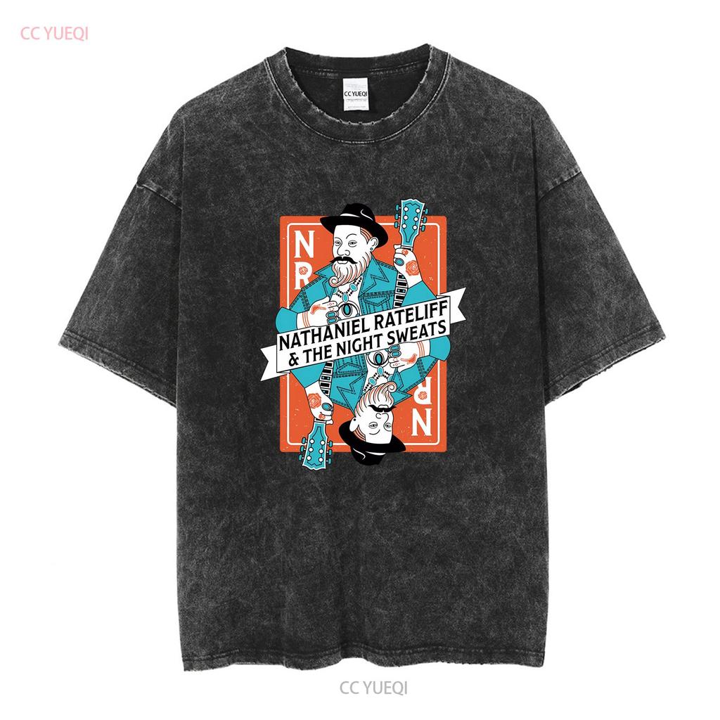 Nathaniel Rateliff The Night Sweats T Shirt MenS Retro s vintage Washed Stylish homme graphic streetwear Top For Everyday Wear