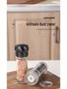 Transparent Glass Manual Grinder for Spices, Cumin, and Peppercorns - Moisture-Proof and Multi-Purpose.