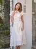 Laengaenlu Sora Shirring Dress(Sora)_Cream