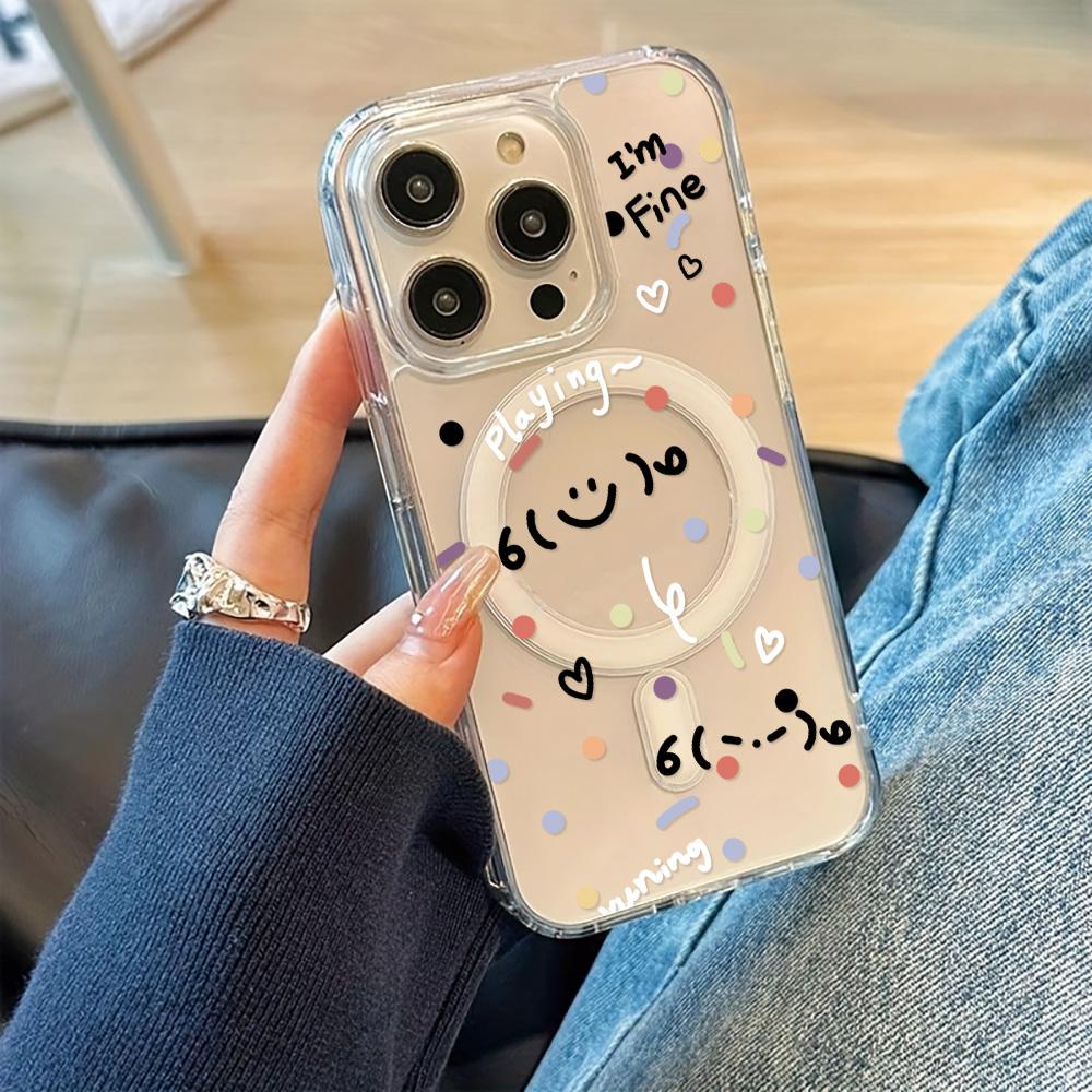 Magnetisk telefondeksel for iPhone 11 12 13 iPhone 13 14 15 Pro 15 16 Pro Max Samsung A15 A16 A25 A26 A55 A56 S25 S24 S22 S23 Ultra S25 Edge