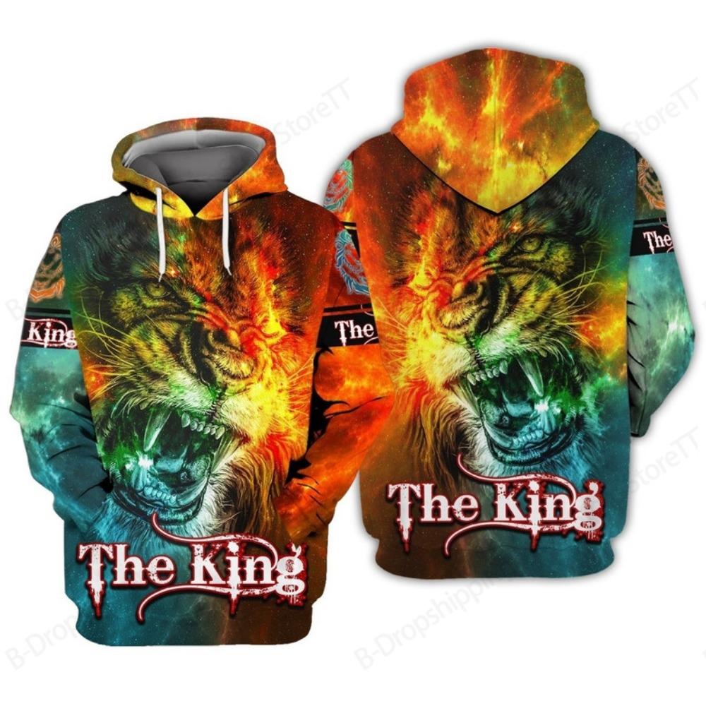 Lion Cross 3D Print Hoodie Men Women Fashion Jesus Faith Hoodie Sweatshirt Spring Autumn Coat Unisex Tracksuit Mens Clothng Teen