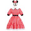 Steamboat Willie Mickey & Minnie Mouse Vintage Cosplay Costume, Classic Black & White Disney Outfit, Halloween Party Performance Dress