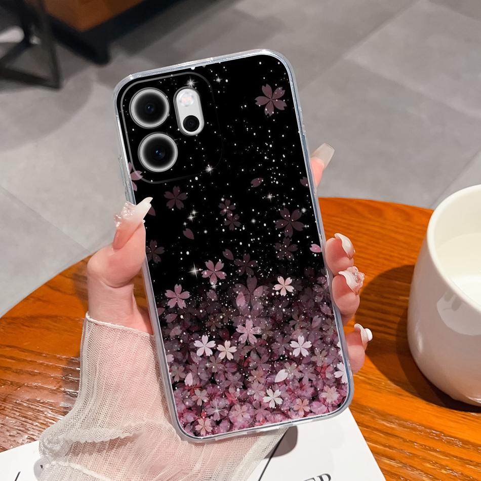 For Oppo Reno 14F 5G Phone Case Leisure Style Patterns Soft Silicone TPU Transparent Lightweight Cover For Oppo Reno14 F Capa