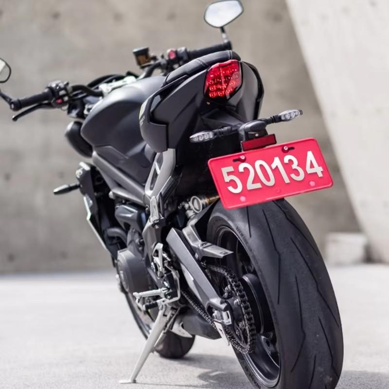 0-9 Car License Plate Reflective Number Label Stickers Waterproof Invisible Number Stickers Highly Reflective Vinyl Sticker