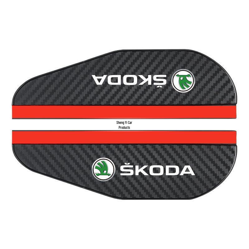 Carbon Fiber Pattern Rainproof Rearview Mirror Shield - Universal Fit