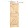 VidaXL Porte coulissante et kit de quincaillerie 85x210 cm pin massif, porte intérieure, porte de grange intérieure 3203005