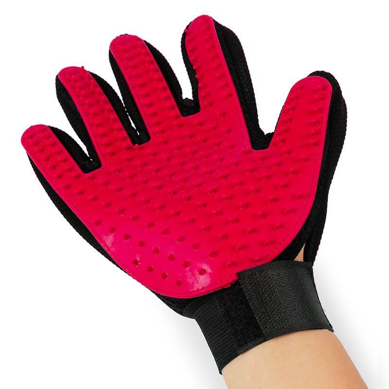 Rubber pet grooming gloves for removing loose fur, pet hair removal brush, cleaning scraper, cat pet hair brush, 5-pack.
