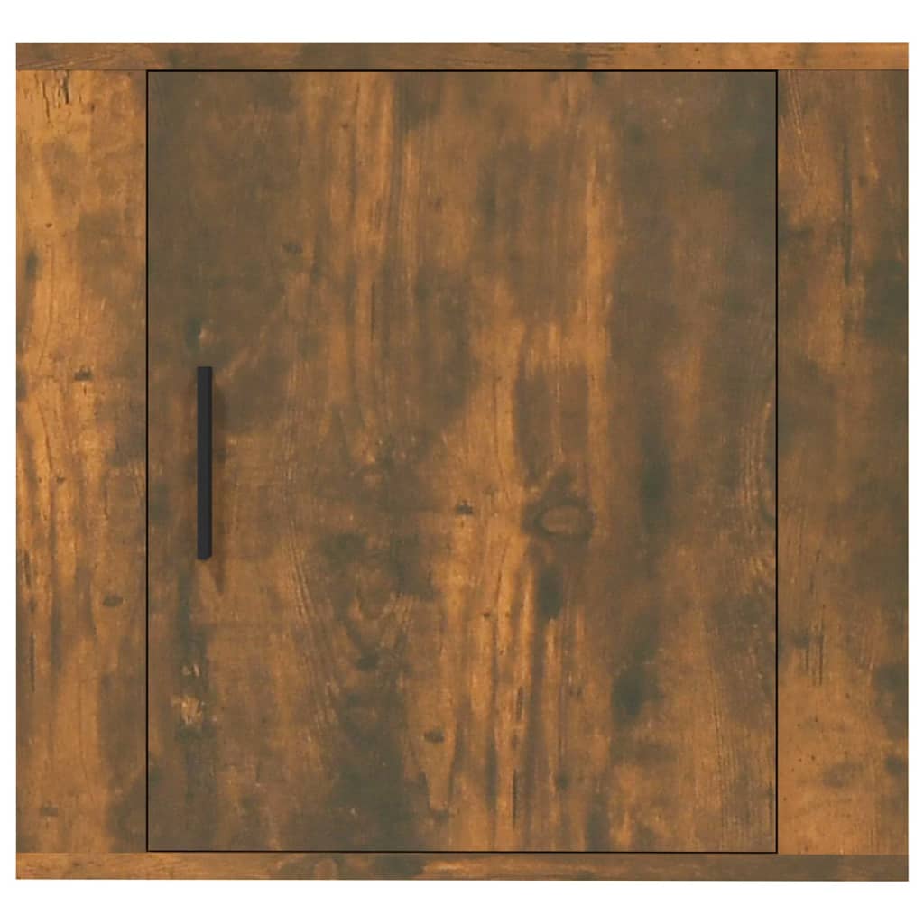 Wall Mounted Nightstands Set of 2 Smoked Oak Finish 50 X 30 X 47 Cm