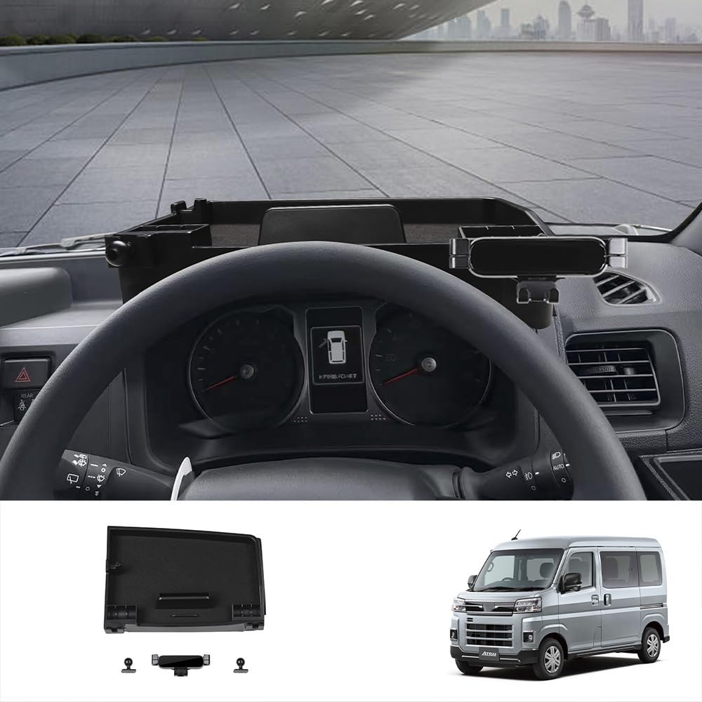 SAWAKAKI Custom Dashboard Tray for Daihatsu Atrai S700V S710V Smartphone Storage Smartphone Small Item Compartment Multifunctional Custom Part use