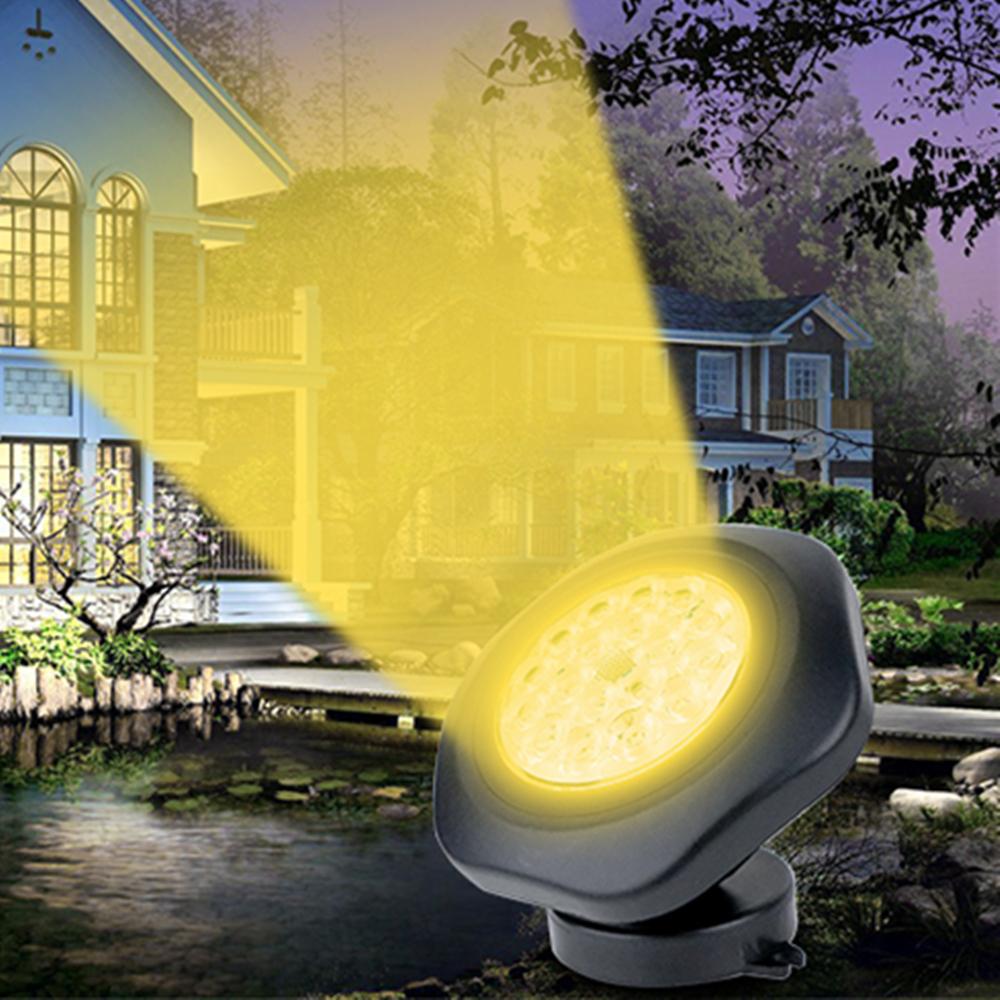 6000K/3000K Solar-Unterwasserbeleuchtung, Solar-LED-Poollicht für den Außenbereich, Dekorationslichter für Teich, Brunnen, Aquarium, Terrasse, Rasenlicht