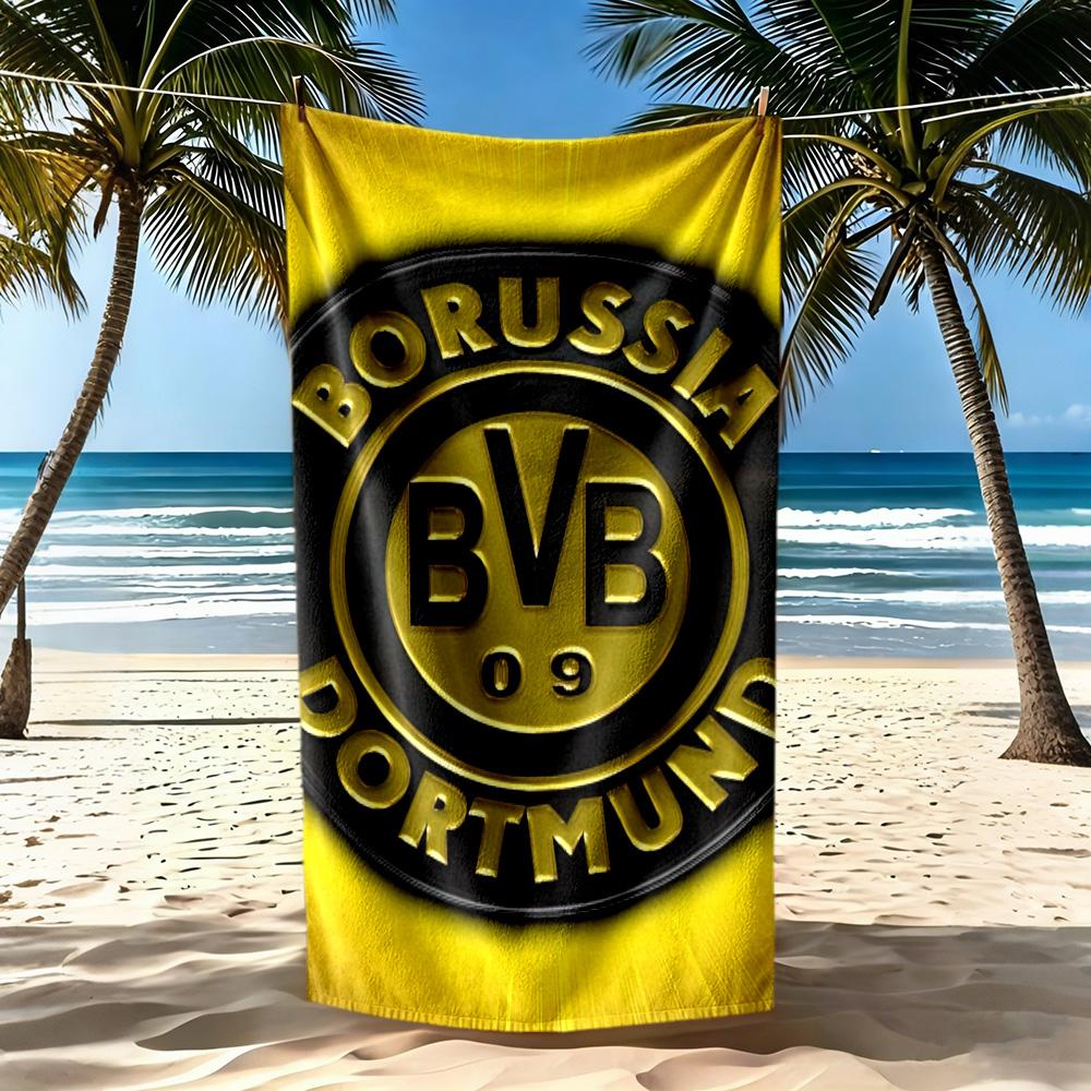 Borussia Dortmund Beach Towel Super Soft Microfiber Quickdry Fabric Comfortable Lightweight