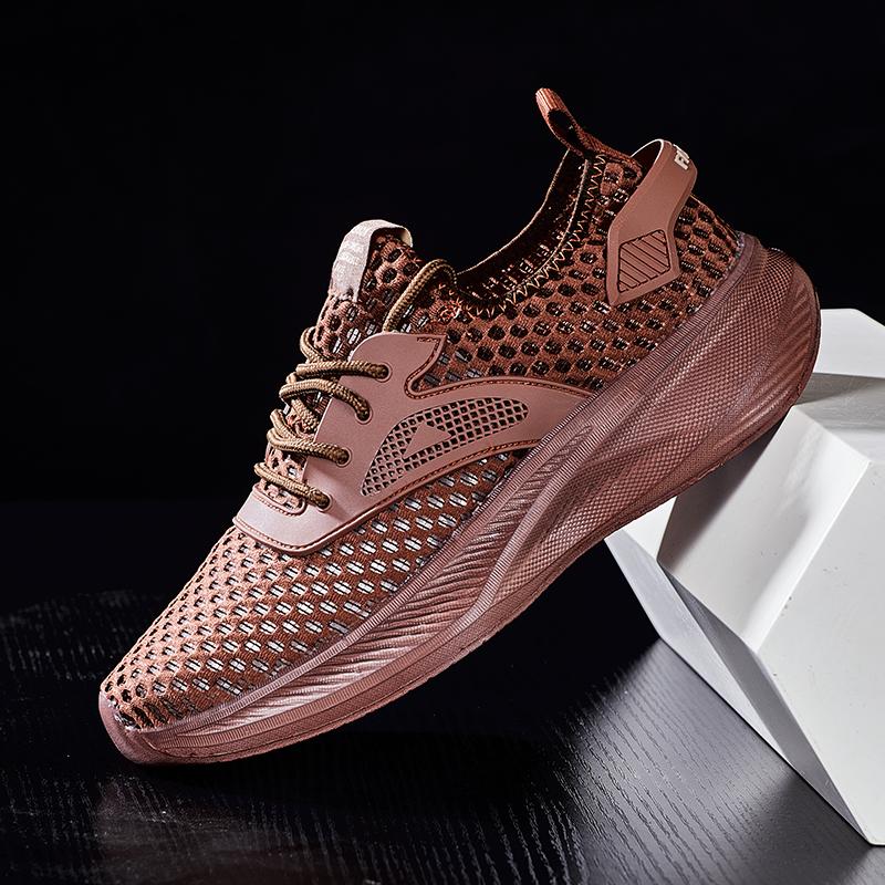 Fashion 2025 Men Shoe New Men's Green Mesh Breathable Summer Lightweight Comfortable Laceless Driving Casual Shoes Mascus
