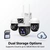 OKAM Security Camera 20X ZOOM HD 30MP WIFI Camera Outdoor Waterproof PTZ Motion Detection Night Vision Two-Way Intercom IP CCTV
