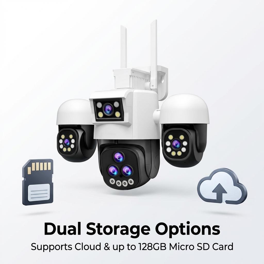 OKAM Security Camera 20X ZOOM HD 30MP WIFI Camera Outdoor Waterproof PTZ Motion Detection Night Vision Two-Way Intercom IP CCTV