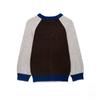 Womens Casual Color Block Knit Sweater 2026 Fall Street Style Long Sleeve Top