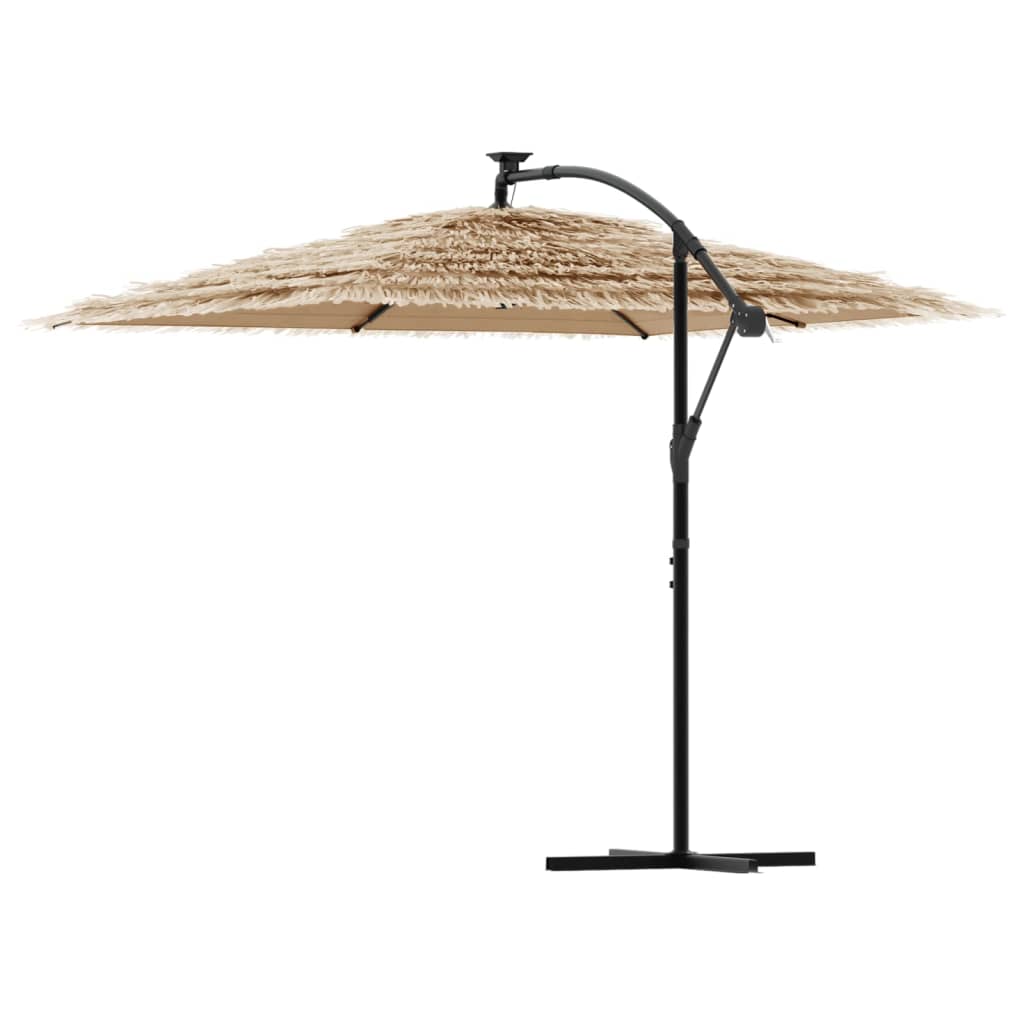 Vidaxl Ombrellone da Giardino su Palo in Acciaio, Marrone, 269X269X235 Cm