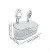 Suction Cup Shower Shelf Bathroom Organizer Modern Detachable Multifunctional Wall Mounted