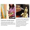 5 PCS Clay Sculpting Tools Silicone Carving Modelling Colouring Tools Clay Color Shaper Silicone Paint Pen with Soft Tip