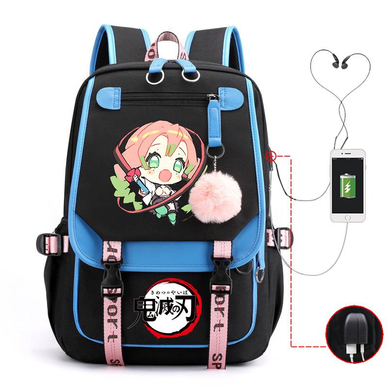 Demon slayer ghost extermination column student schoolbag junior high school student primary school student middle school student backpack