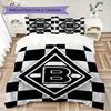 Borussia Pattern Bedding uilt Set uilt Cover Pillowcase Home Decoration Birthday Gift (1 * duvet cover + 2 * pillowcase  without core)19