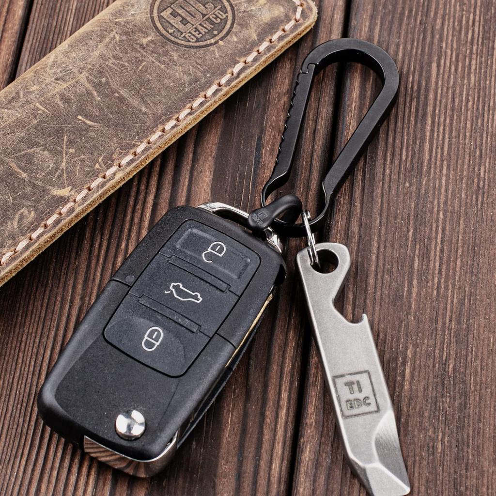 TISUR Titanium Black for Smart Key DIY Leather Craft Bag Strap Wallet Parts Rod 2 D-Ring D-ring (Mini/Threaded 9mm-Matte/Black Pieces)