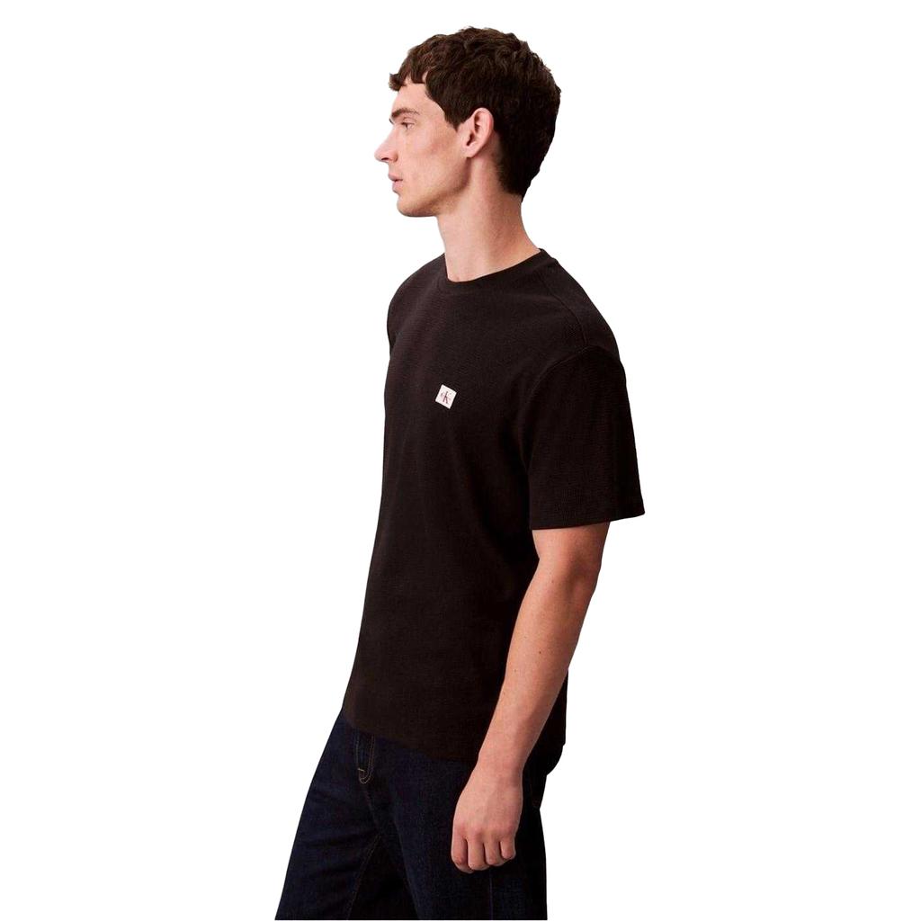Calvin Klein Mens Badge Waffle T-Shirt