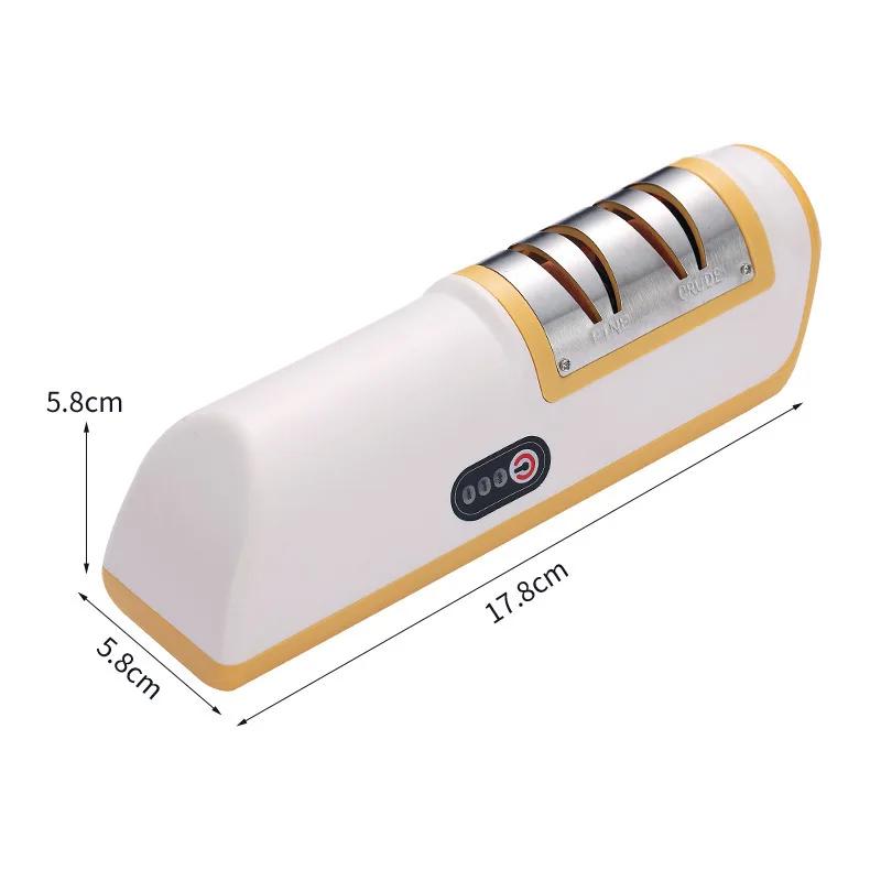 Neues Upgrade USB Elektrischer Messerschärfer 4 Stufen Schärfer Küchenmesser Schere Verstellbares Werkzeug Multifunktionaler Zweck