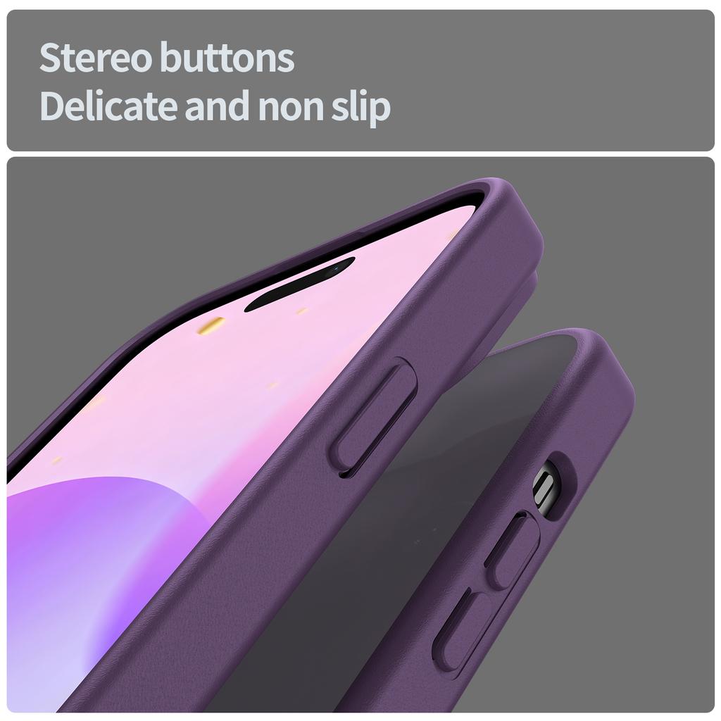 For iPhone 15 Plus/14 Plus Case Skin Touch Matte Anti Drop TPU PC Phone Back Cover