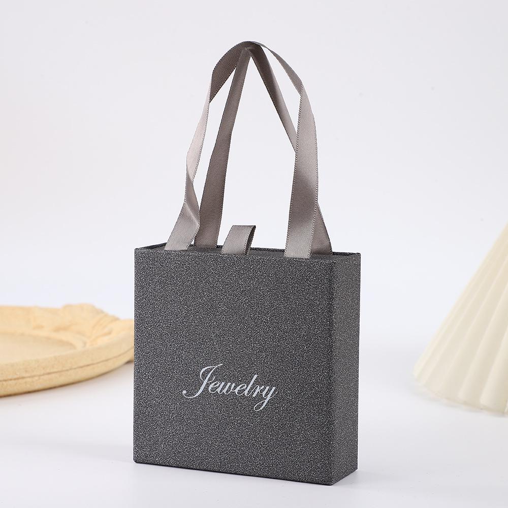 Glitter Paper Jewelry Box for Earrings, Bracelets, and Rings