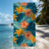 Toalla con Diseño de Hibisco Tropical y Palmeras Secado Rápido Toallas de Playa Son Adecuadas Para Piscinas Camping Yoga y el Gimnasio