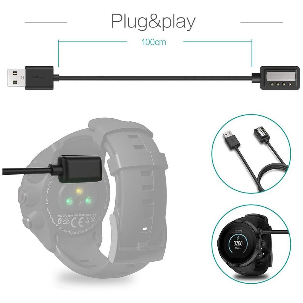 USB Cable Fast Charging USB Charger Charging Cable 9 Smartwatch Baro Ultra 4 Spartan Sport For K5Y1
