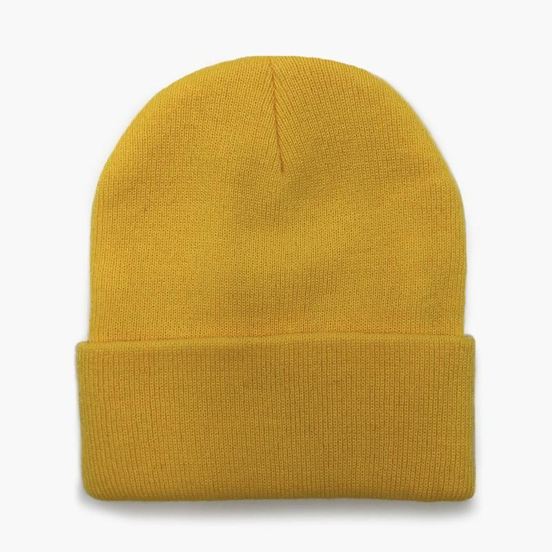 Unisex Warm Winter Beanie Hat, Stretch Knitted Solid Color Cap, Casual Soft Hat for Men and Women, Autumn Winter Cold Weather Headwear