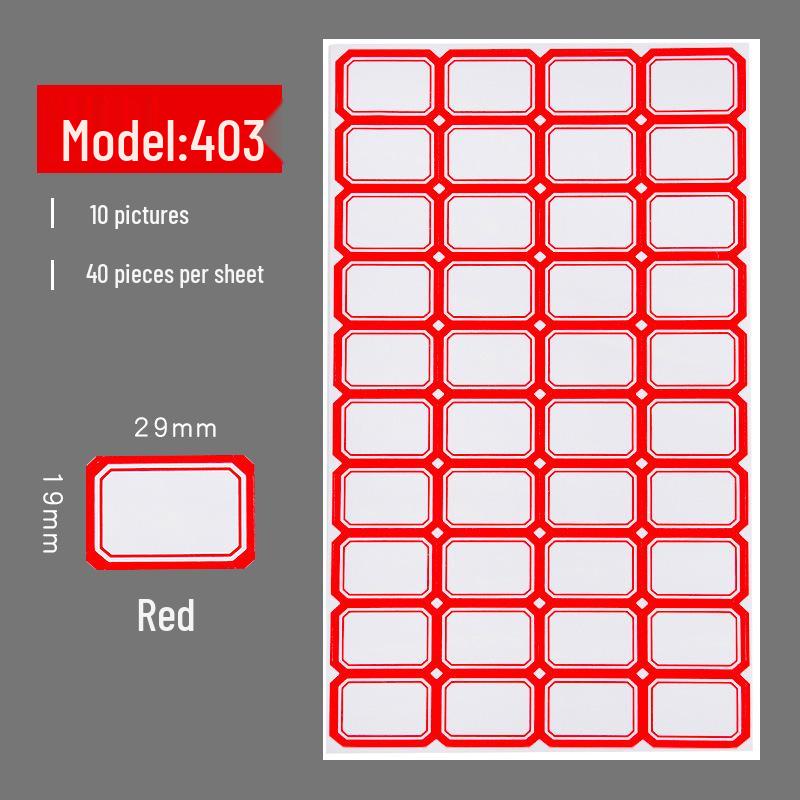 Self-Adhesive Label & Name Stickers for School & Warehouse Classification