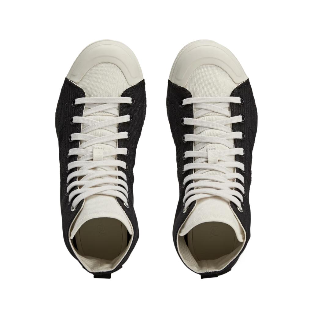 Adidas Y-3 Nizza High Black White Unisex Sneakers Orbit-Grey JQ8818