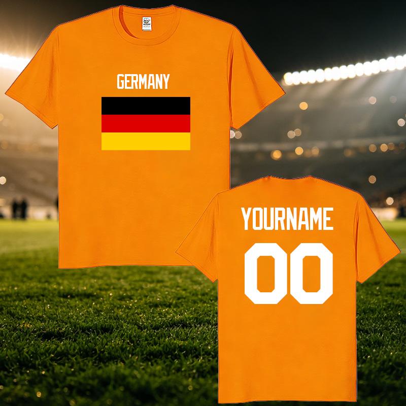 Gerunisexy National Football Custom Name Number T Shirt Unisex Personalized Diy 2026 Football Tour Match Day Fan Streetwear Tee