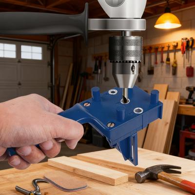 1pc/41pcs Woodworking Dowel Jig Pocket Hole Punch, ABS Plastic Handheld Punch Tool Hole Drill Guide Jig for Carpentry Locator