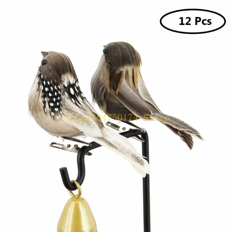 

12 Pcs Artificial Foam Simulation Bird with Clips for Christmas Tree Dec top sale