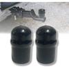 RV Trailer Hitch Ball Cover, Waterproof Heavy Duty Towball Protect Cap For Trucks, Boat, Caravan (2Inch Dia), Black, 2 Inch (54343) - Count Of 2