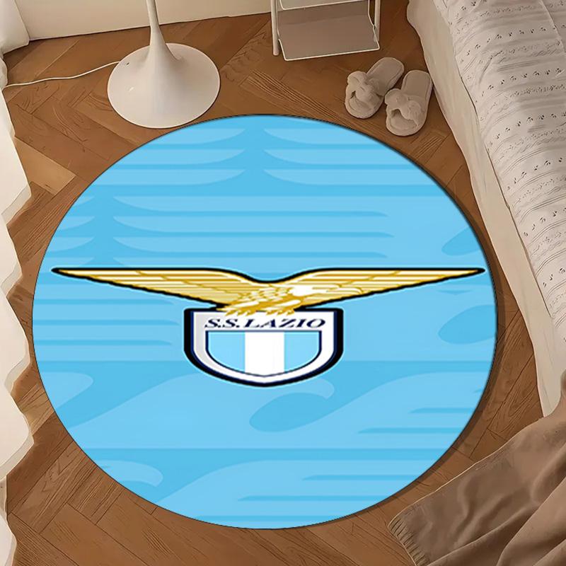 Lazio Football Club Emblem Round mat Home Decor, Chair rug For livingroom,Bedroom, doormat home decor Birthday Gift Christmas Gifts