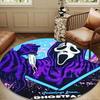 Ghostface Greetings Poster Round Rug for Livingroom,Bedroom, Palyroom, Chair Rug, Area rug, Circle Carpet, Large Size Fan Christmas gift